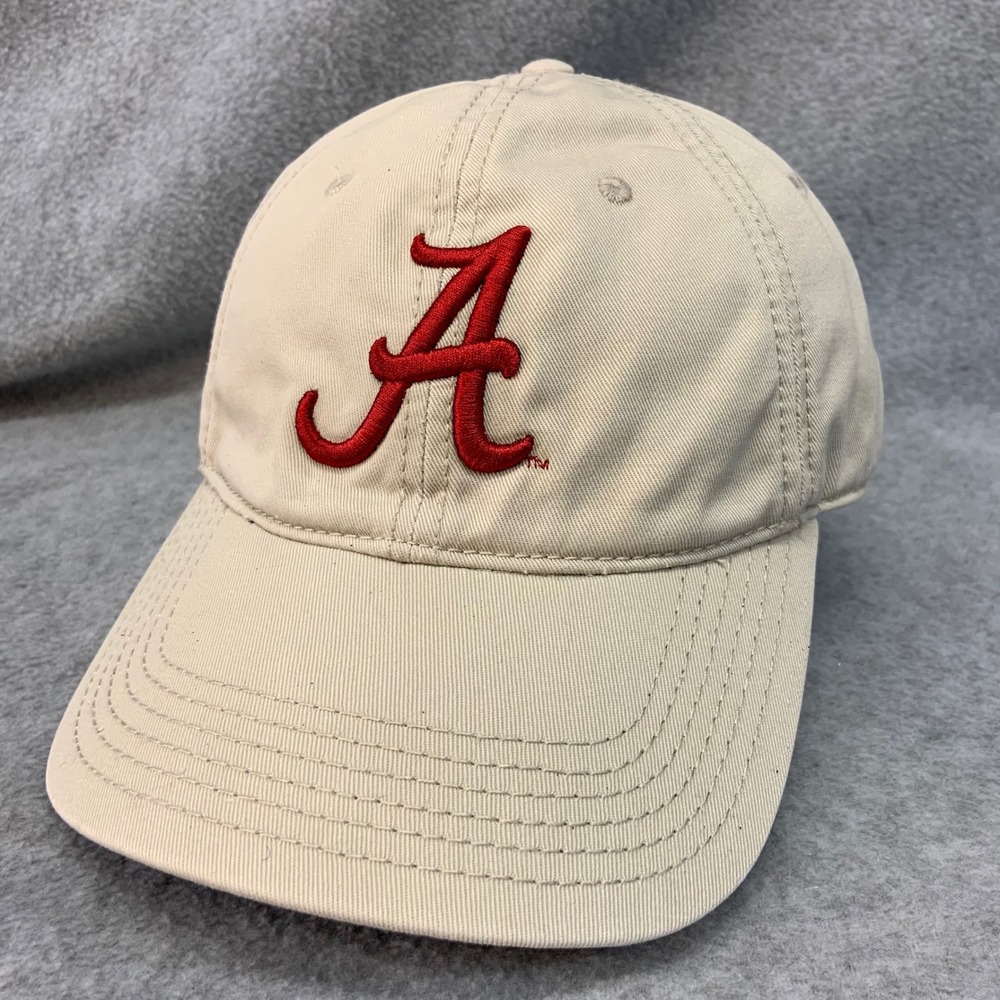 Alabama A Logo Unisex Tan Ivory Hat Celebrity Golf Classic Adjustable OSFM